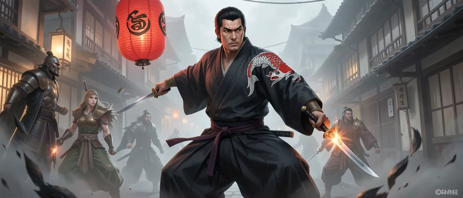 set in edo period japan for one player character who is a yakuza