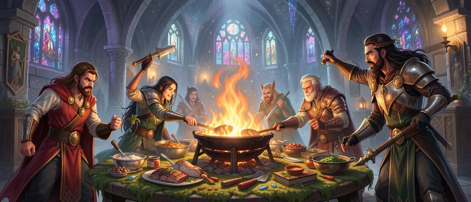 Something with excitement like dungeon meshi