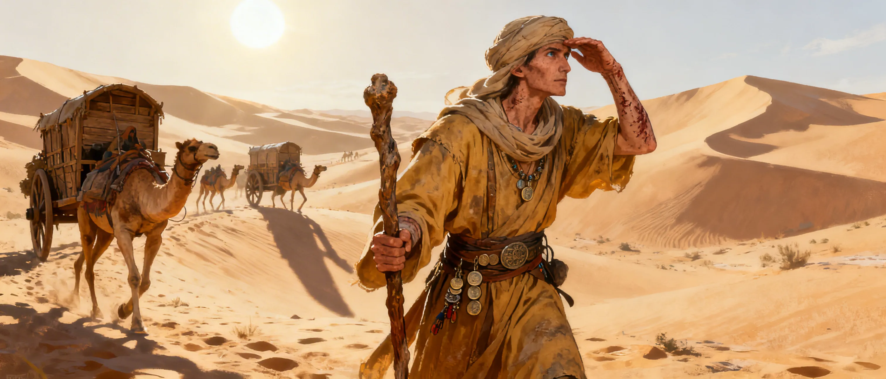 corrupt greedy young desert merchant of long ago