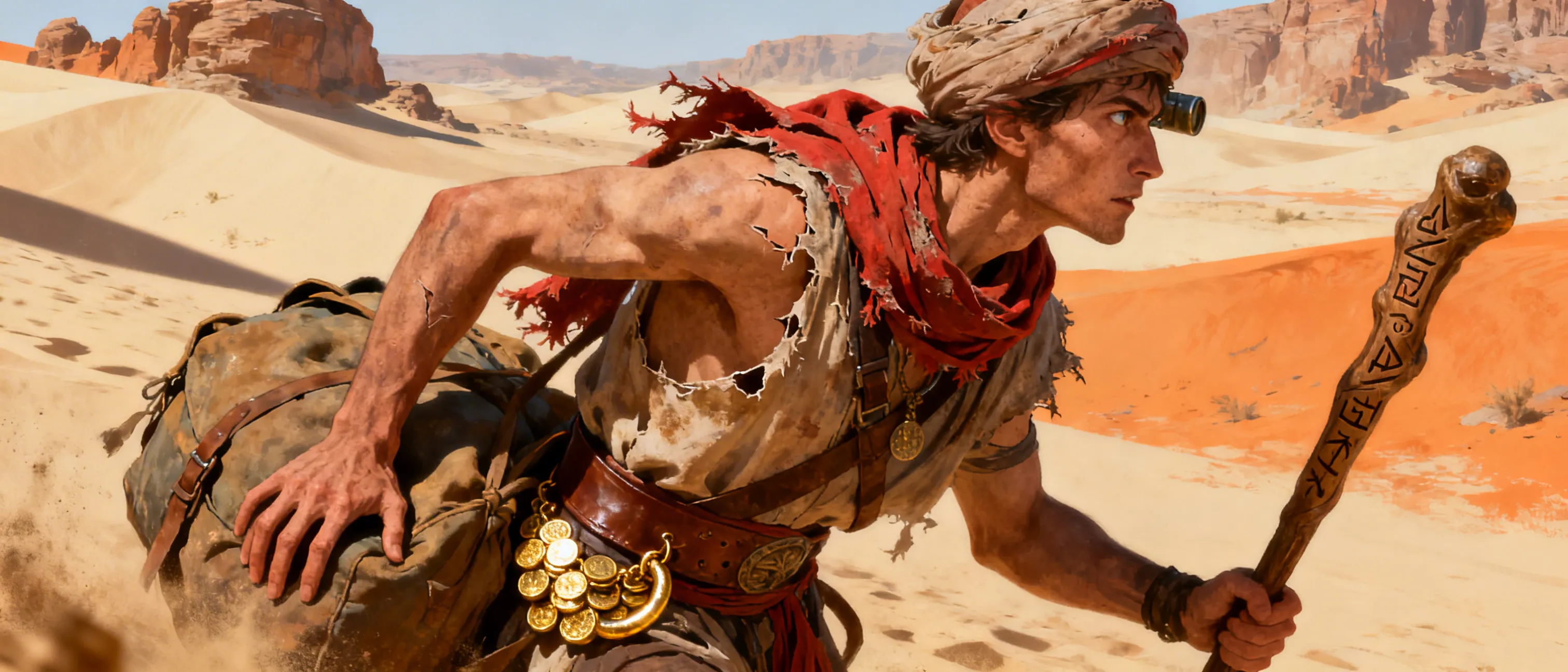 corrupt greedy young desert merchant of long ago